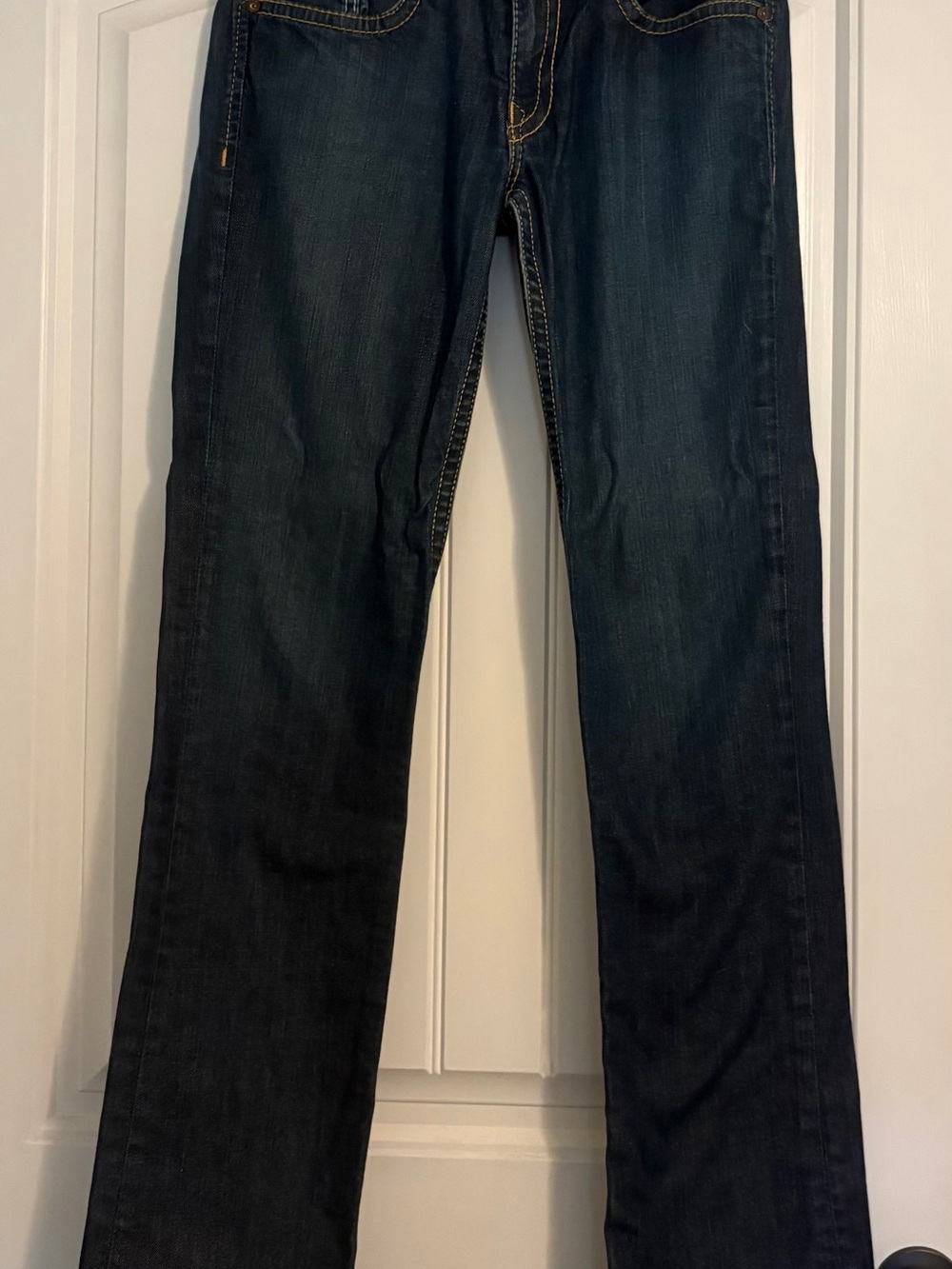 Men's Straight-Leg Jeans in Dark Blue